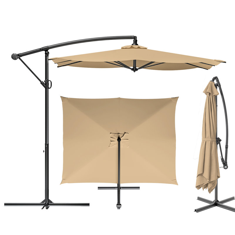 Parasol en porte-à-faux, Beige