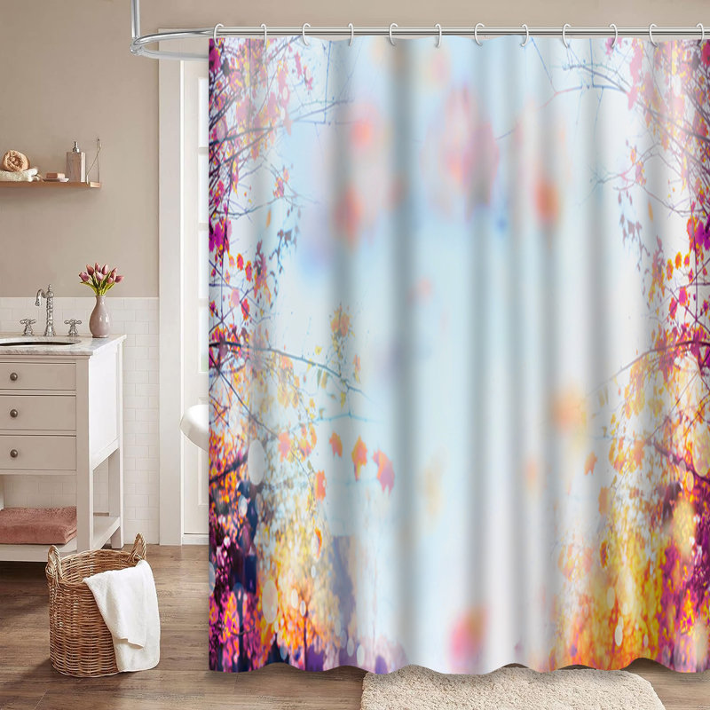 Rideau de douche avec 12 crochets, L 72 po x l 84 po