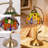 17''H Tiffany Style Table Lamp, Resin Base And Stained Glass Table Lamp With Dragonfly Pattern