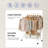 Maicon 40.7'' Metal Rolling Clothing Rack-546850953