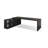 Black L-Shaped Solid Wood Executive Desk, Office desk-158748683-158748676