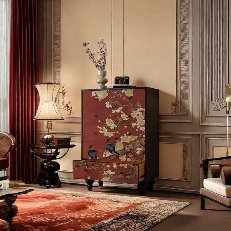 Armoire de rangement élégante avec 5 tiroirs organisés