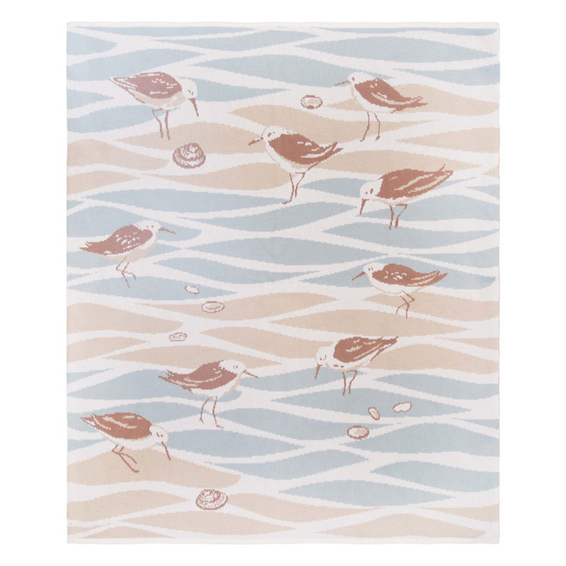 Jeté intérieur / extérieur Beach Tides Sandpipers