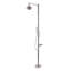 Douche d'extérieur 86 po H 86 po multifonctionnelle en acier inoxydable avec pomme de douche à effet pluie et douche à main avec contrôle de la température