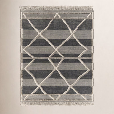 Leanna Hand-Knotted Gray Moroccan Rug
