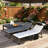 Adjustable Patio Chaise Lounges, Steel Portable Modern Set For Pool