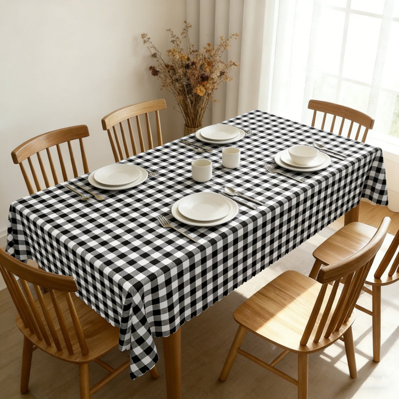 Nappe à carreaux rectangulaire 140 x 180 cm, L 70,87 po x l 55,12 po