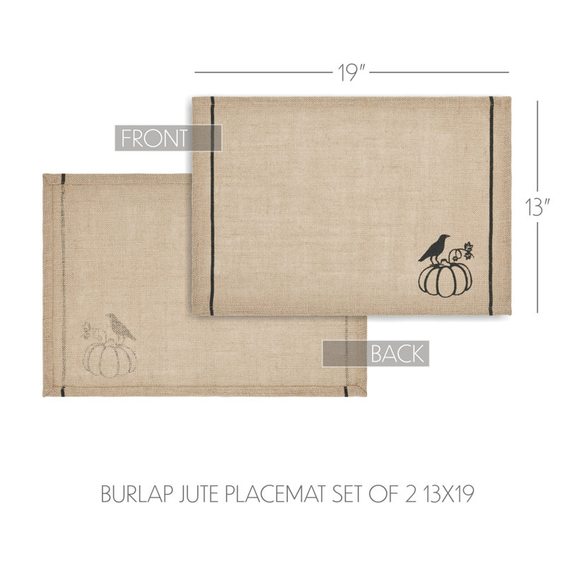 Napperon 100% jute Raven Harvest