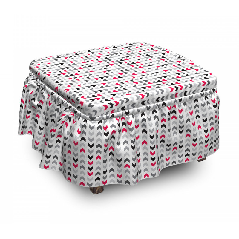 Box Cushion Ottoman Slipcover