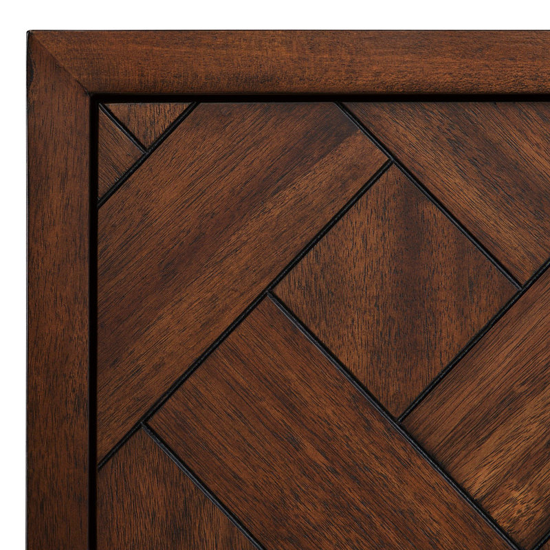 Patzi 36" Chocolate Bark Brown Wall-Mounted Vanity with Arctic White Quartz Top