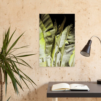 Art contemporain, palmier moderne abstrait, art tropical naturel