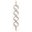 Miroir d’appoint biseauté à boutons glam Pascal