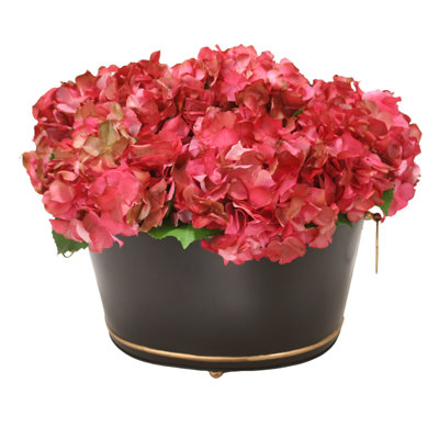 Hydrangea Centerpiece in Planter