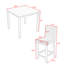 Ensemble de salle à manger 5 pièces à hauteur de comptoir avec table et 4 chaises rembourrées pour la salle à manger