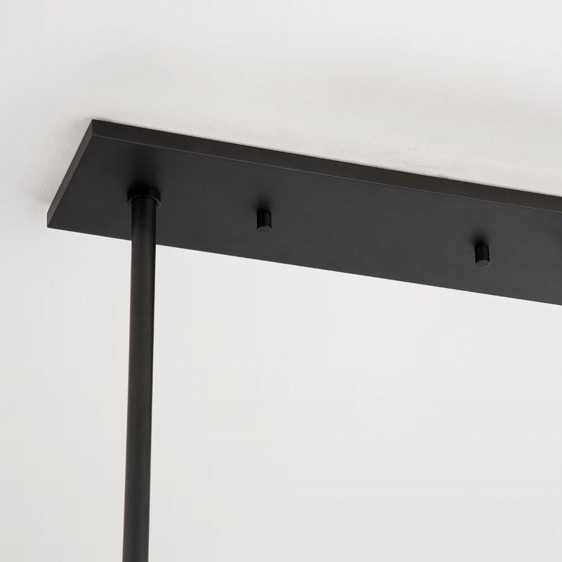 Kert 8 Light Linear, Black Brass