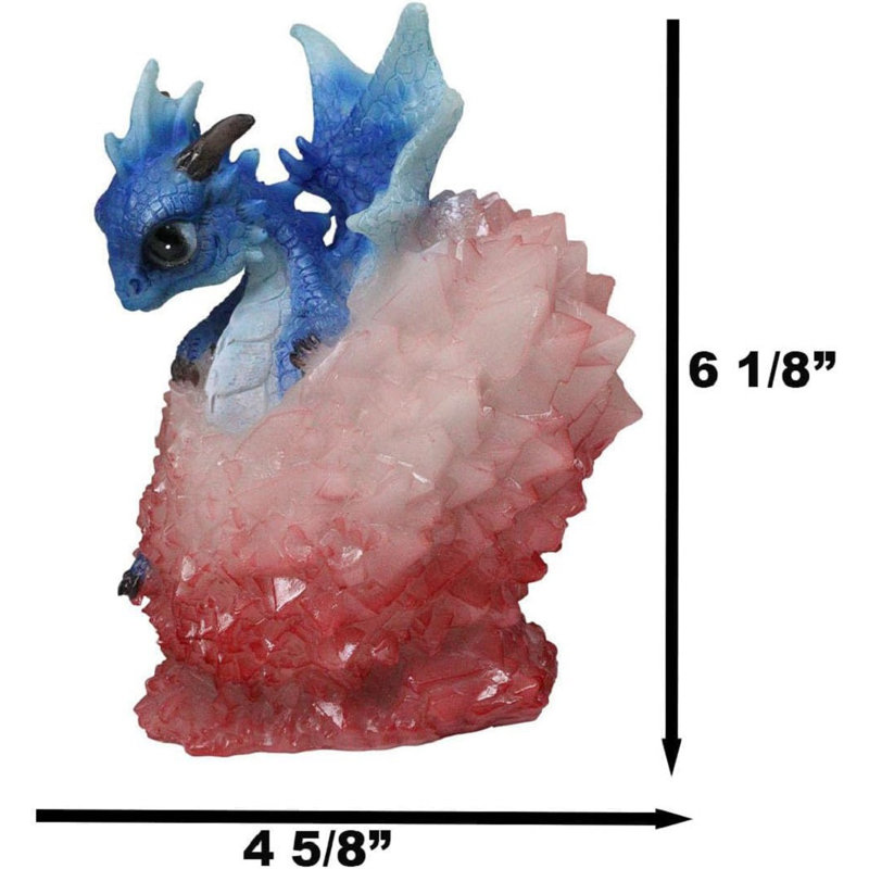 Figurine fantaisiste d'œuf rouge en cristal