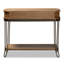 Console à 2 tiroirs Kailey - brun / bleu, H 32,00 po x l 42,9 po x L 9,83 po