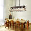 Lustre suspendu industriel 32 lumières à 5 lumières, cage moderne en métal, luminaire suspendu réglable pour la salle à manger, la cuisine et le salon (sans ampoules)