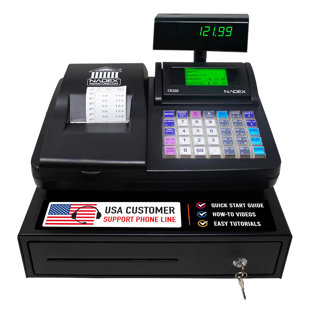 Nadex CR260 Electronic Cash Register With Steel Drawer, Thermal Printer & User-Friendly Interface