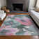 Machine Washable Indoor/Outdoor Claudian ACN1492 Teal Rug