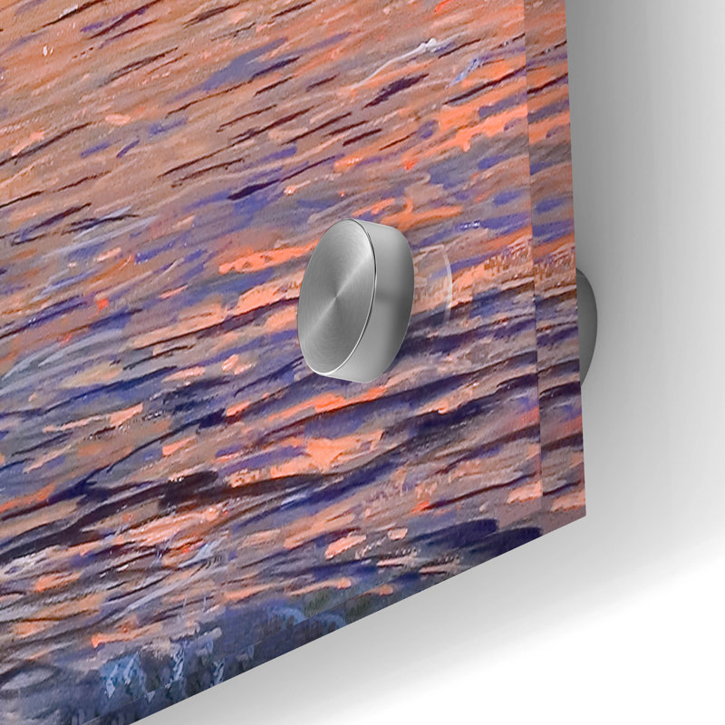 «Evening Downs» par Kent Sullivan, art mural en verre acrylique,, H 24 po x l 36 po x P 0,2 po