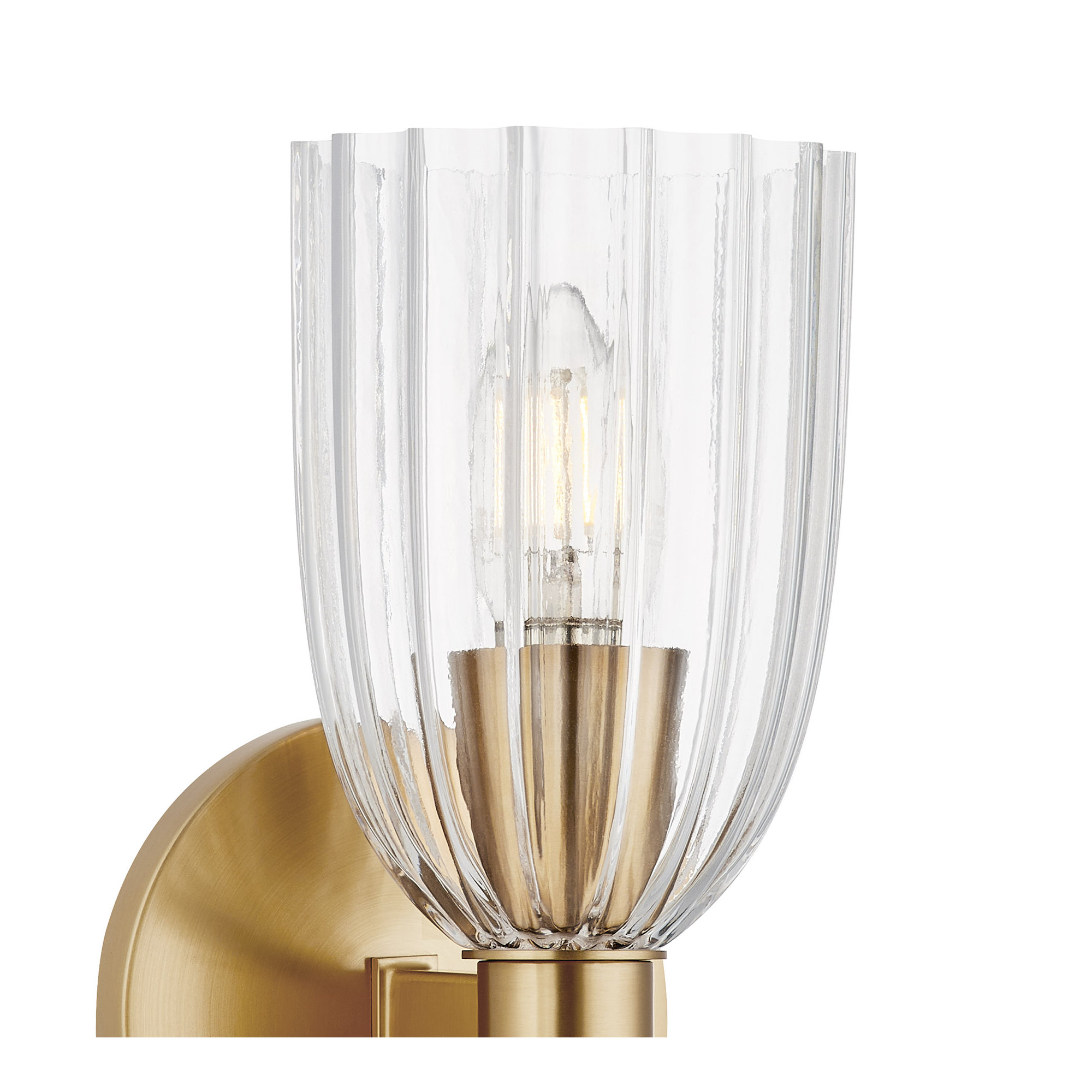 Whistler 2-Light Wall Sconce in Natural Brass