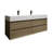 Albizu 59" Wall-Mounted Double Bathroom Vanity-88999132