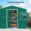 Outsunny 7.7 x 5.6ft Metal Garden Shed with Ventilation Slots-123219671