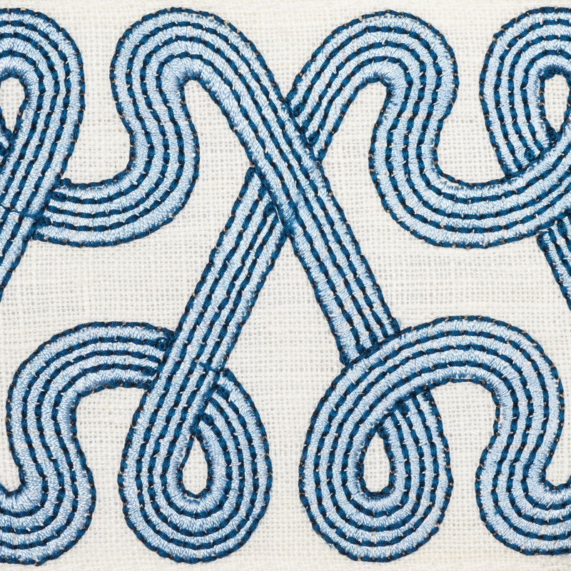 Freeform Embroidered Tape, Sky