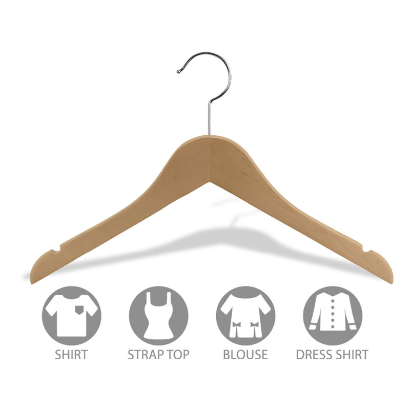 Cintre junior en bois pour enfants pour robe / chandail / chandail