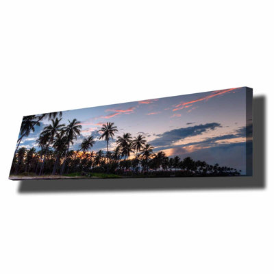 Superbe peinture sur toile décorative, 11,8 po x 35,4 po | 100% toile de daim, cadre avec cadre 100% bois (épaisseur: 1,1 pouce) | Parfait pour la décoration intérieure, l'esthétique moderne et l'art mural unique