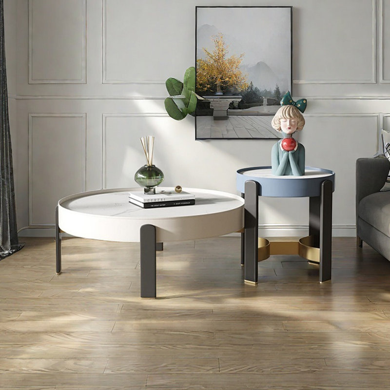Simple modern cream style coffee table