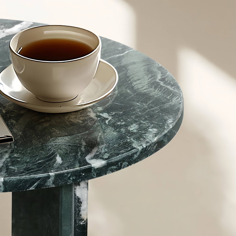 Table basse en marbre, table d'appoint, table de bout, table de salon, pierre naturelle, marbre véritable, marbre véritable