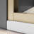 Glass Bathtub Shower Door 56-60 in. W x 57 in. H, Brushed Gold Semi Frameless Double Bathtub Door,Certified SGCC ANSI Clear Tempered Glass,Stainless Steel Handles