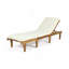 WOOD CHAISE LOUNGE W/ CUSHION-634247302-634247321