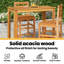vidaXL Garden Bar Table Natural Wood Solid Acacia Wood 47.2x23.6x41.3 in Brown