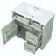 Meuble-lavabo de salle de bain avec lavabo, armoire avec 4 tiroirs, porte à fermeture en douceur et tablette réglable, lavabo en céramique, meuble-lavabo moderne pour l'organisation de la salle de bain-936644176-936644181