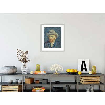 Autoportrait au chapeau de feutre gris par Vincent van Gogh