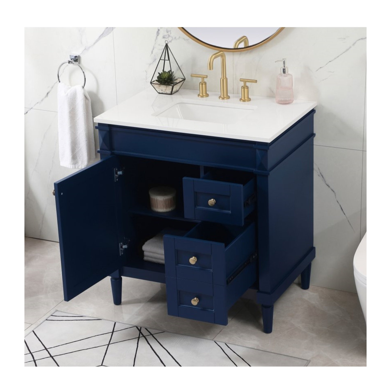 Readington 32'' Single Bathroom Vanity, Blue