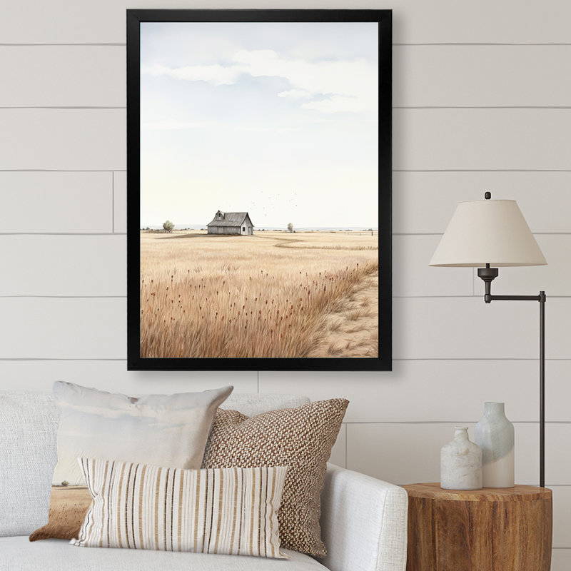 Prairie beauté dévoilée II sur toile, H 40 po x l 30 po x P 1,5 po, Cadre photo noir
