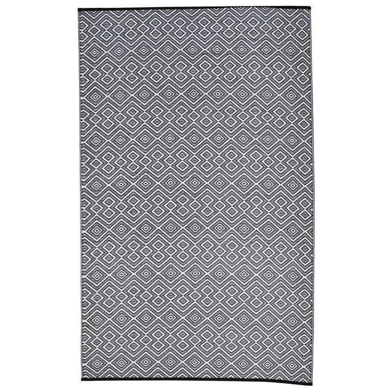 Tapis en plastique d'intérieur / extérieur réversible à séchage rapide de qualité supérieure Fiesta, Rectangle 4 pi x 6 pi