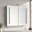 40 po L 30 po x H 30 po Grande armoire à pharmacie rectangulaire en aluminium à fixation en surface avec miroir