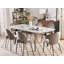 Balmer Extendable Metal Base Dining Table-419964932