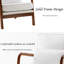 Fauteuil d'appoint blanc (ensemble de 2)