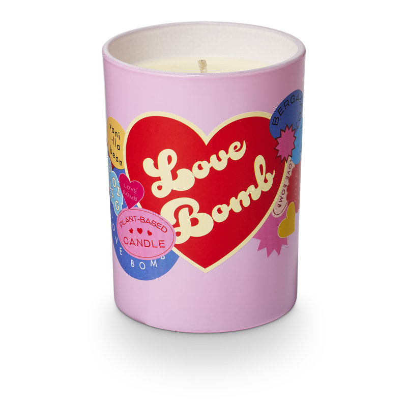 Bougie parfumée en verre torsadé «Twist Affirmations Love Bomb»