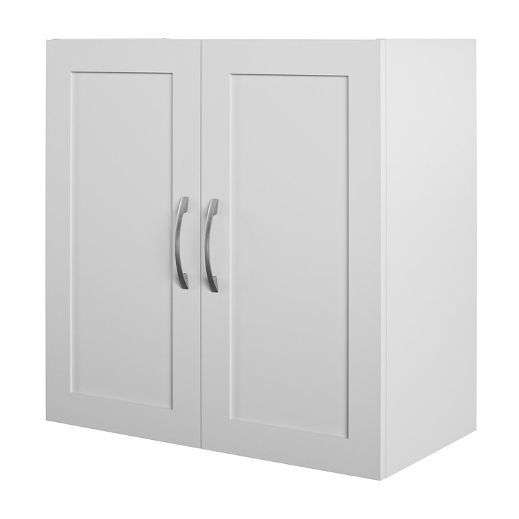 Achyut 26.93 H x 23.46 W x 15.35 D Wall Cabinet with Hanging Rod WFX Utility Finish: White