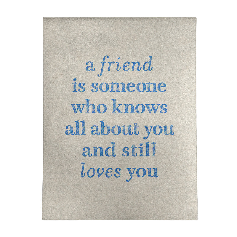Quotes Chenille Indoor Rug, Rectangle 5' x 7'