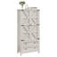 Armoire de cuisine Gracie Oaks 64,5 "H Farmhouse avec tiroirs et tablettes réglables-1228576034
