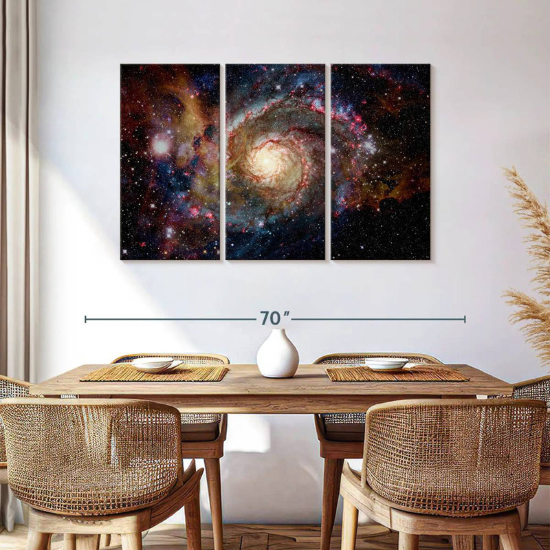 Oberle Fascinating Spiral Galaxy, 36" H x 57" W