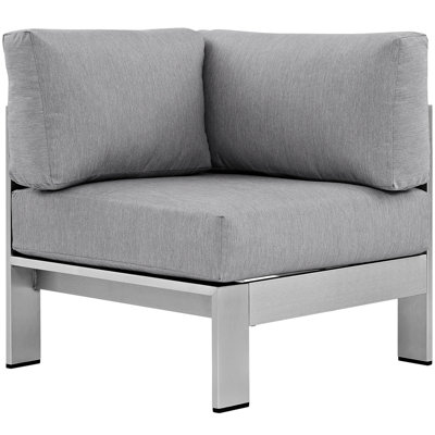 Shore Aluminum/ Canvas Fabric Outdoor Patio Armchair